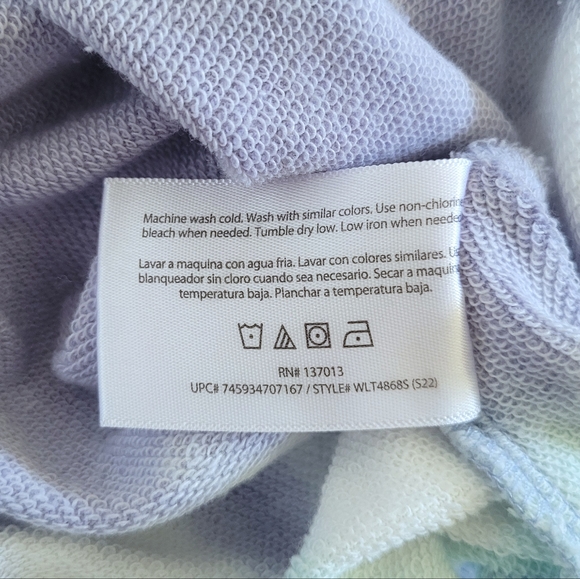 Wildfox🦊 Periwinkle Tie Dye☮️ Hoodie - NWT - Picture 10 of 16